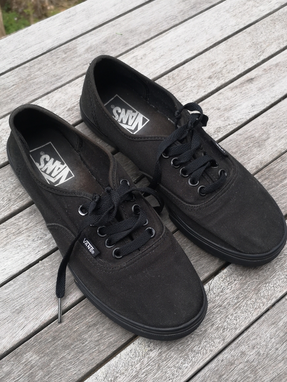 Vans black sneakers